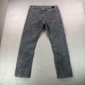 Quiksilver Pants Mens 34x31 Gray Corduroy Straight Tapered 5 Pocket Casual